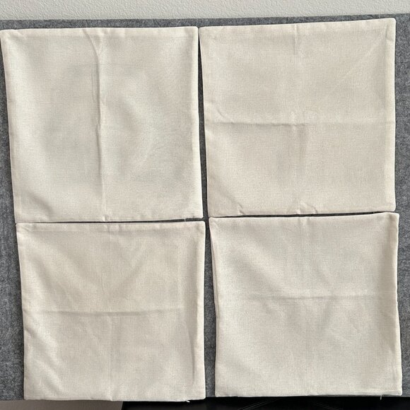 Fall Pillow Covers 18x18 (approximately) - Set of 4 Farmhouse - Home Sunflowers - Picture 8 of 9